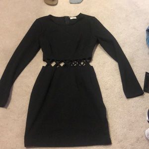 Black mini dress w/ cut out